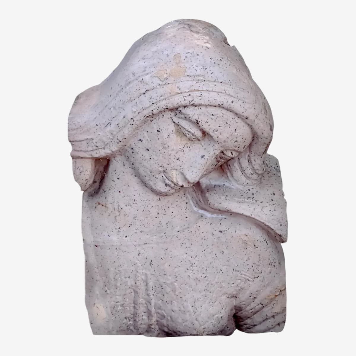 Erté Inspired Art Deco Relief Depicting Bust of Woman Architectural Remnant - Image 1