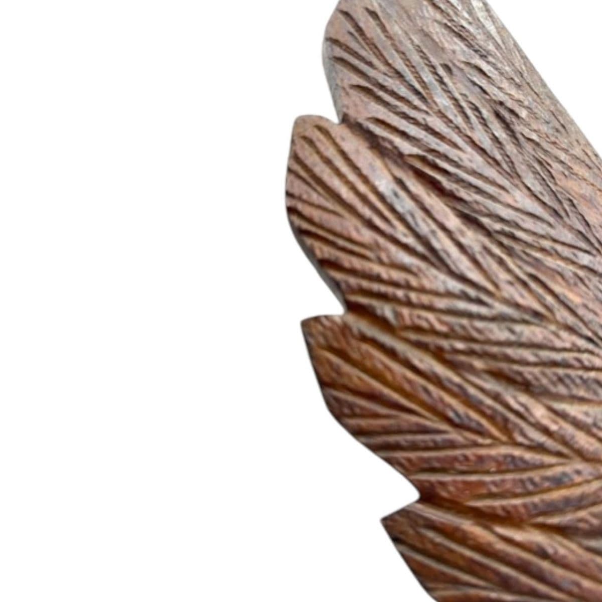 Hand-Carved Wooden Eagle Sculpture – Rustic Wildlife Decor With Intricate Detailing - Thumbnail 8