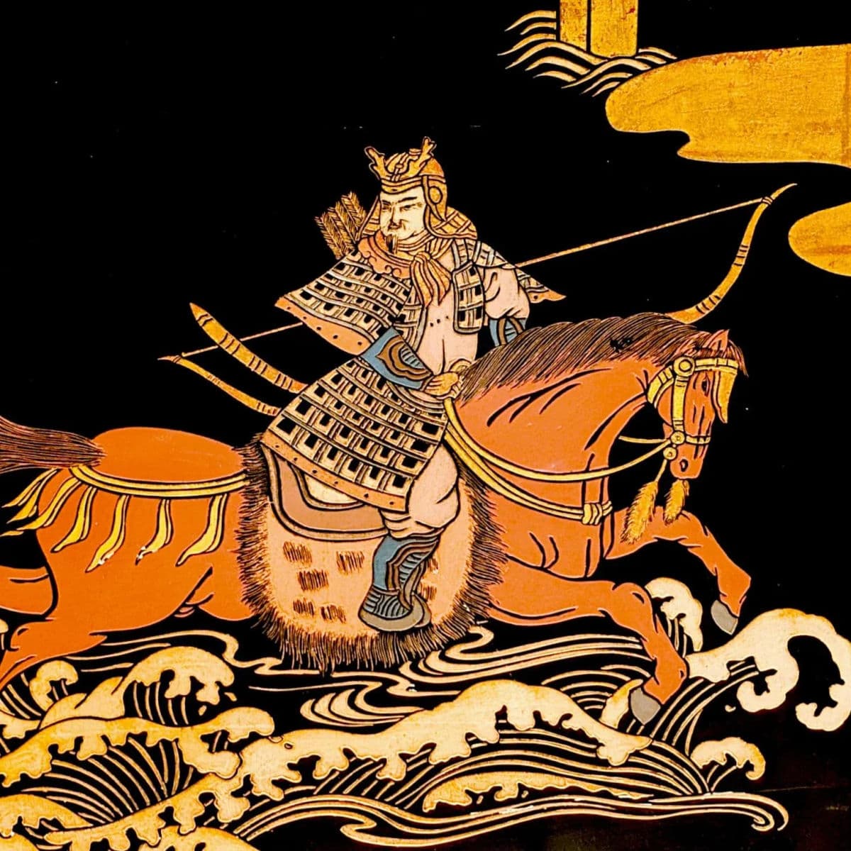 1990s Side by Side Painted Wood Wall Panels by Maitland Smith Ltd. Hong Kong - Thumbnail 5