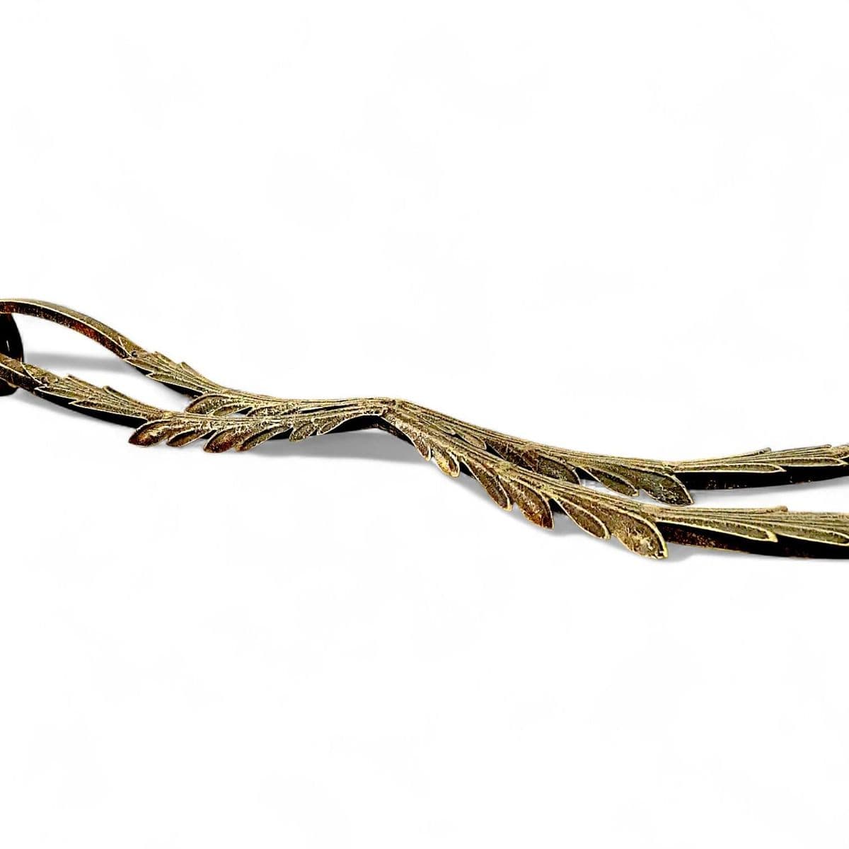 1980s Mid-Century Ornate Wrought Iron and Figural Glass Tables - 4 Piece Set - Thumbnail 14