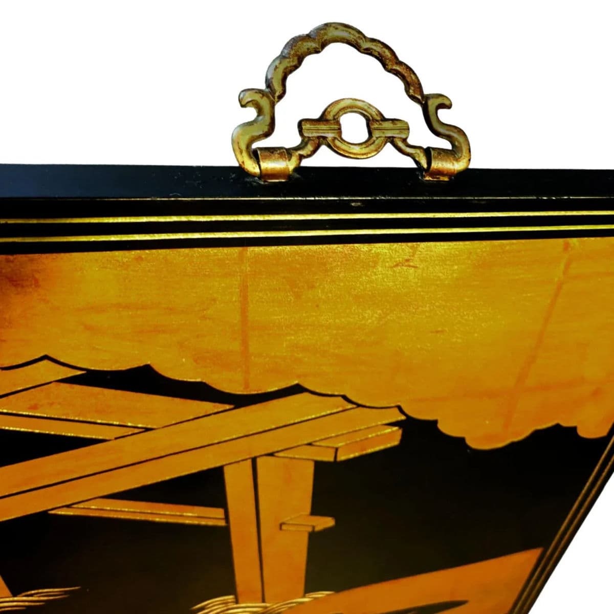 1990s Side by Side Painted Wood Wall Panels by Maitland Smith Ltd. Hong Kong - Thumbnail 10