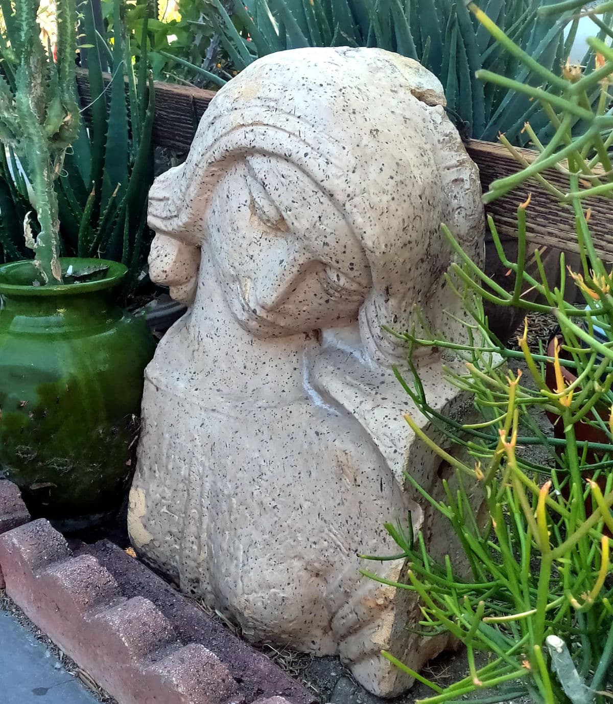 Erté Inspired Art Deco Relief Depicting Bust of Woman Architectural Remnant - Thumbnail 5