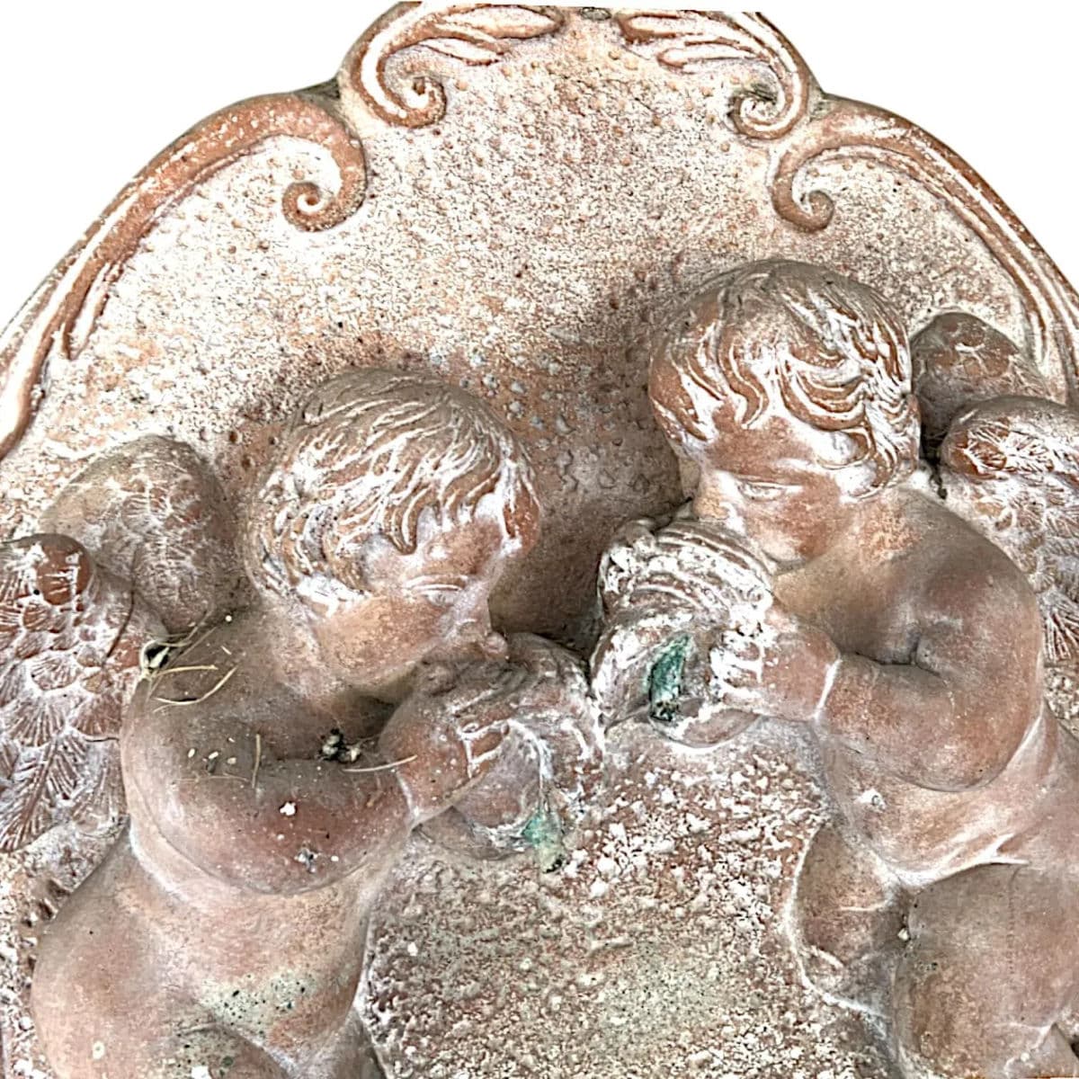 Classic Fiore Stone Cherub Wall Fountain With Integrated Pump – A Timeless Garden Accent - Thumbnail 8