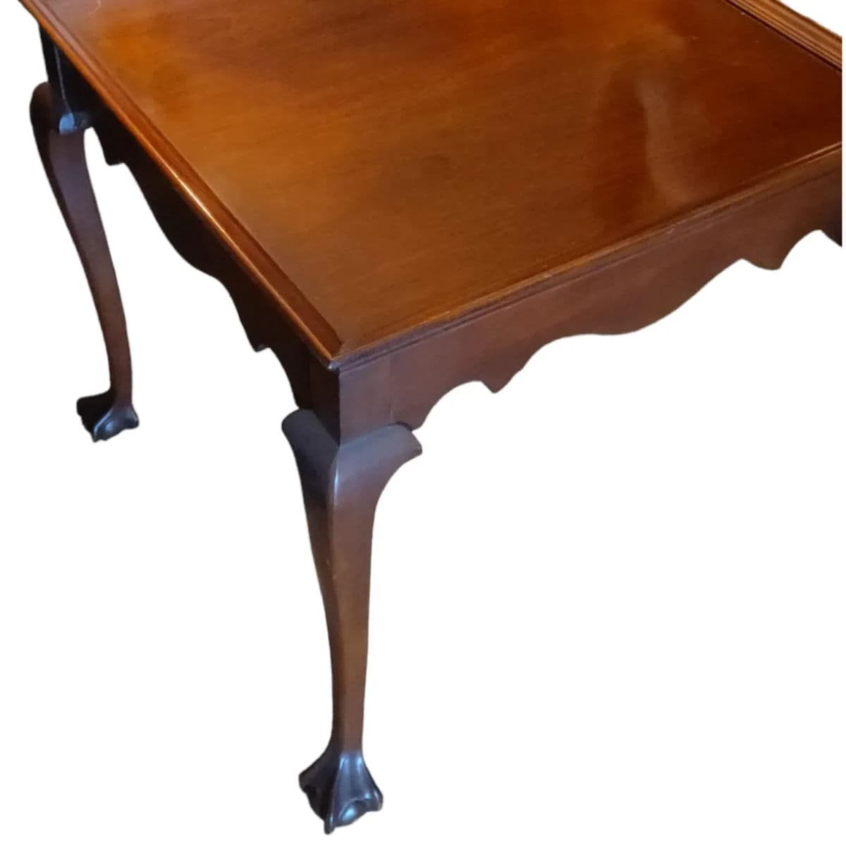 1984 18th Century by Drexel Heritage Cherry Wood Square Side Table - Thumbnail 4