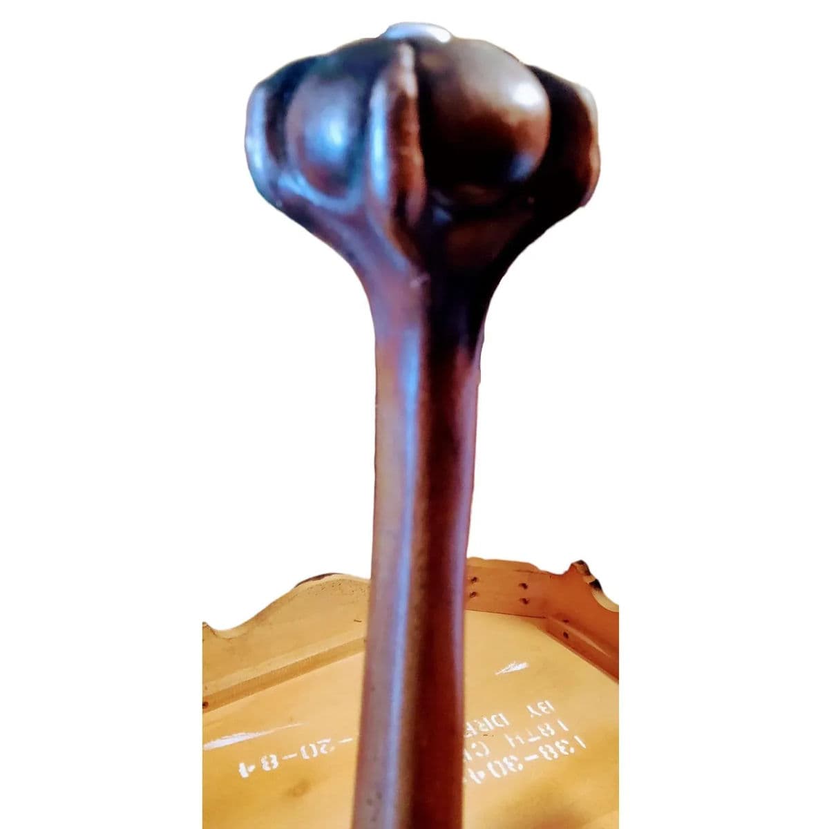 1984 18th Century by Drexel Heritage Cherry Wood Square Side Table - Thumbnail 7