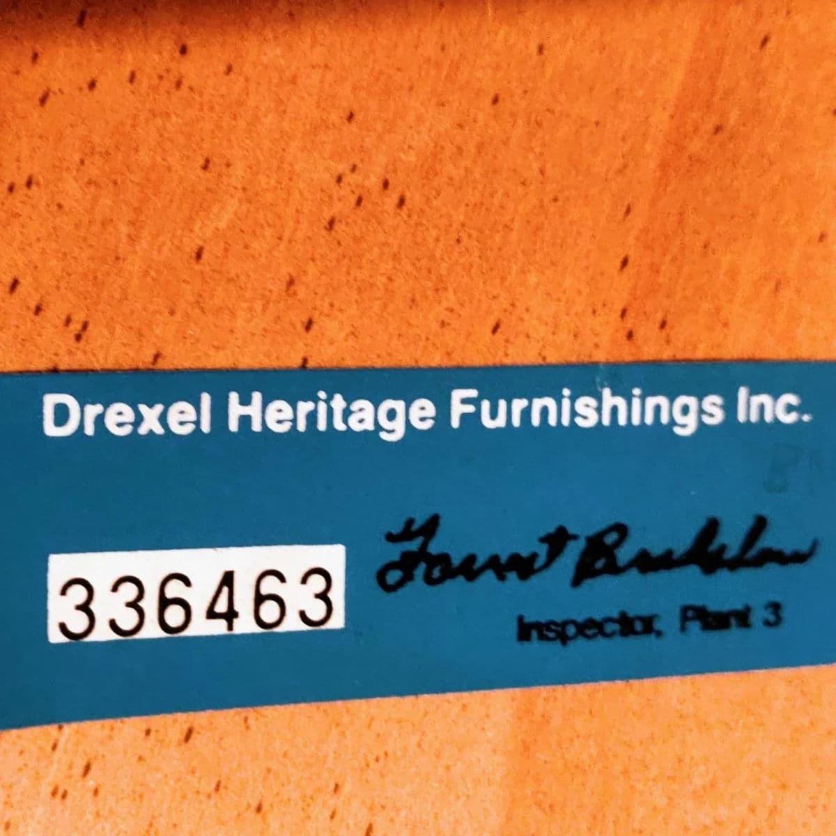 1984 18th Century by Drexel Heritage Cherry Wood Square Side Table - Thumbnail 8