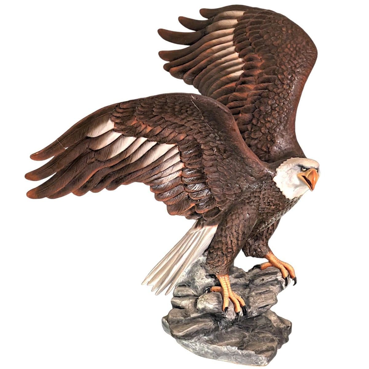 1989 the American Bald Eagle A7/80 by Ronald Van Ruyckevelt for Franklin Mint Porcelain Sculpture - Thumbnail 5