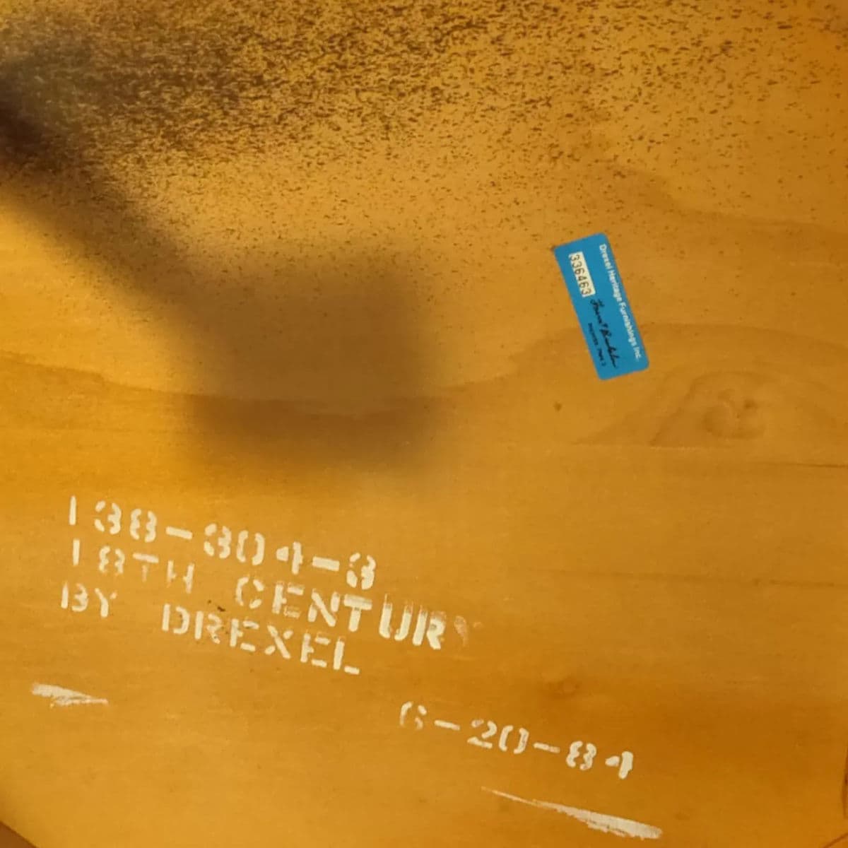 1984 18th Century by Drexel Heritage Cherry Wood Square Side Table - Thumbnail 9