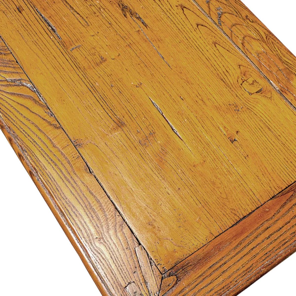 Late 19th Century Chinese Yew Wood Console Table With Handcrafted Joinery - Thumbnail 8