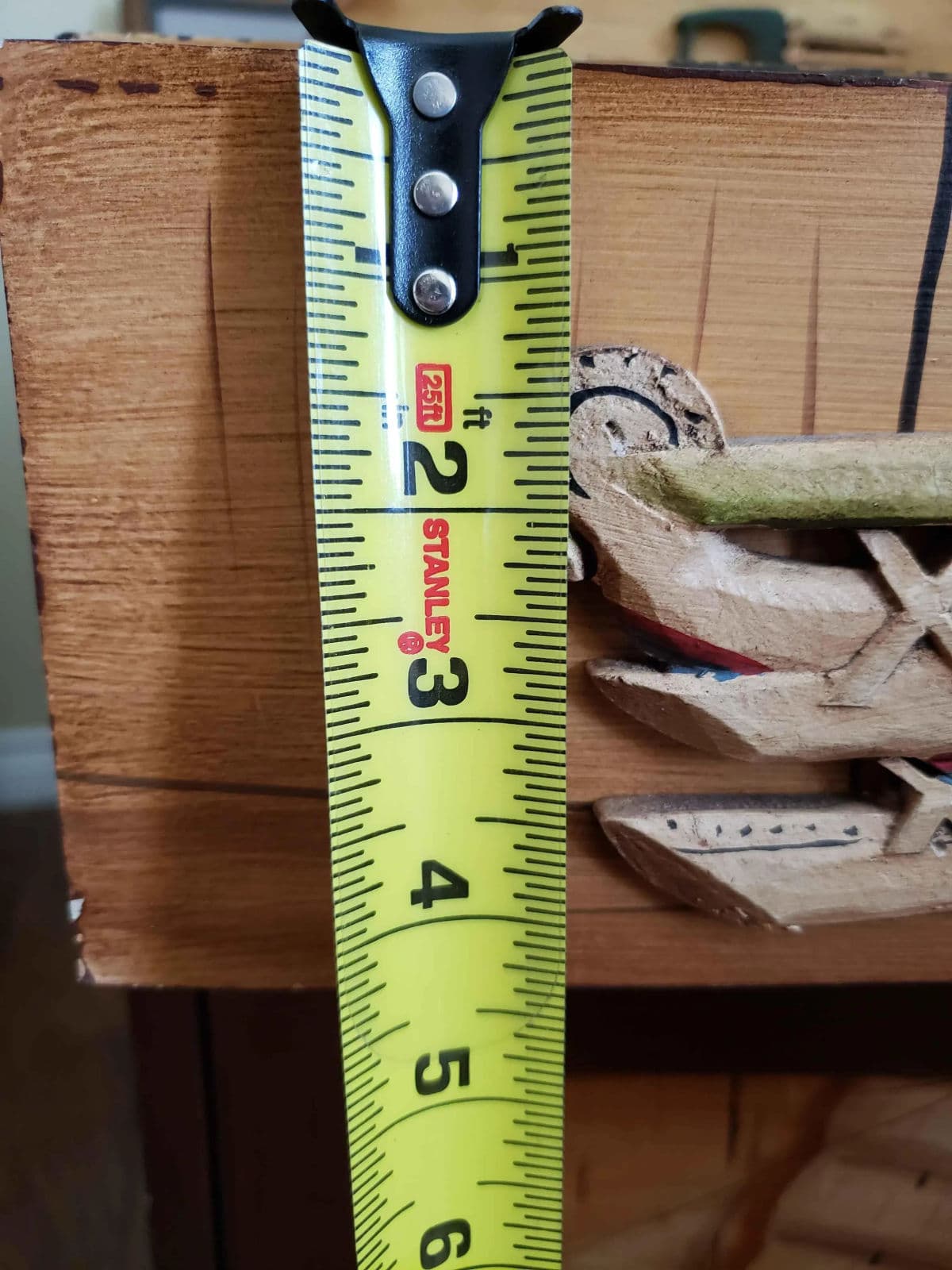 Rustic Storage Cabinet Nightstand Adorned With Hand Painted Wood Planes, Ships & Trucks - Thumbnail 10