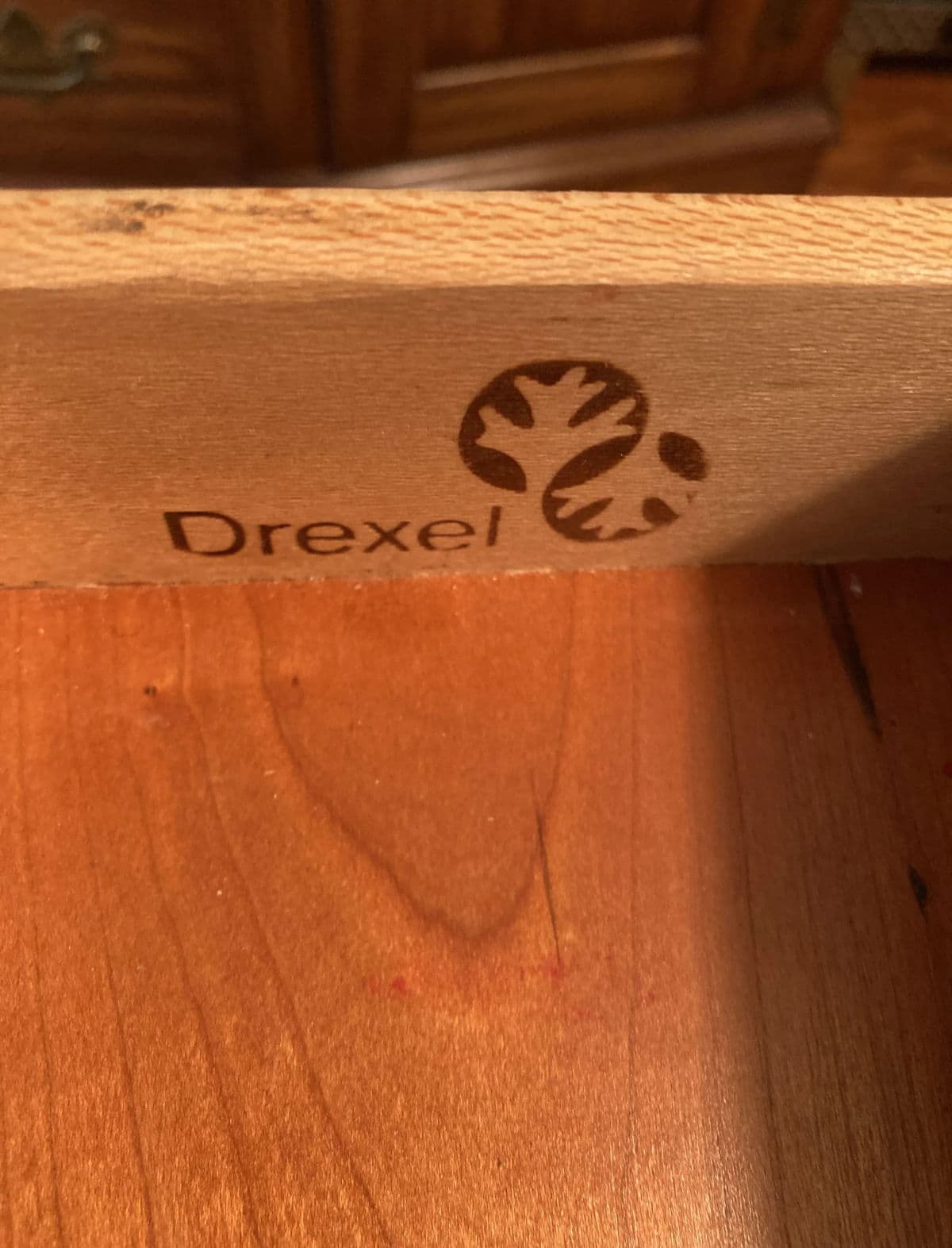 1980s Traditional Chippendale Drexel Cherry Single Drawer Pembroke Side Table - Thumbnail 9