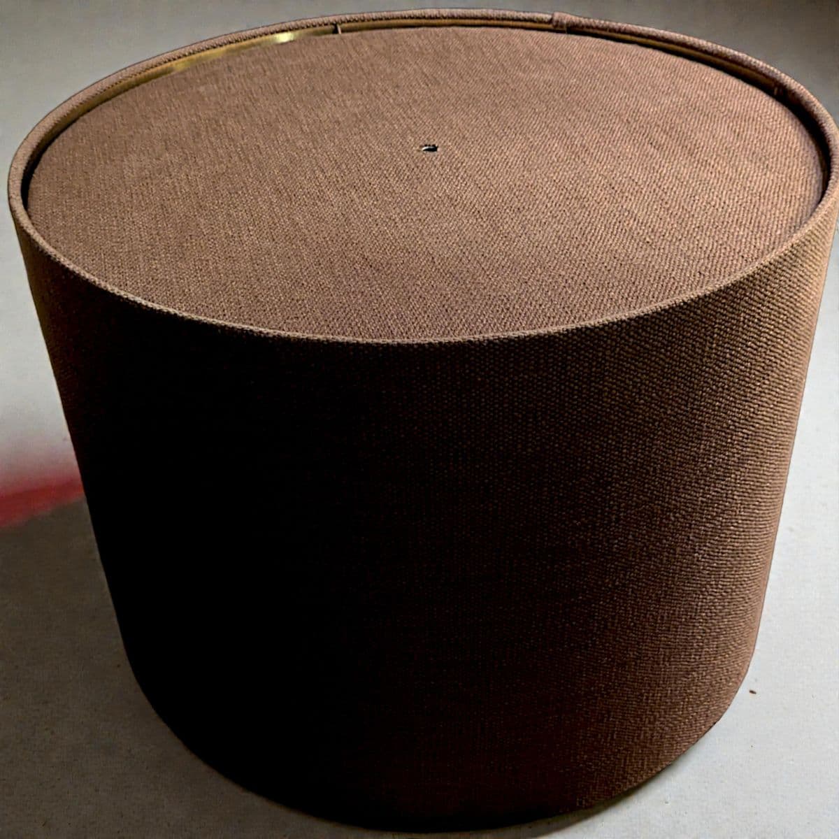 1940s Italian Monumental Hammered Brass Seamless Bulbous Table Lamp on Mahogany Plinth - Thumbnail 14