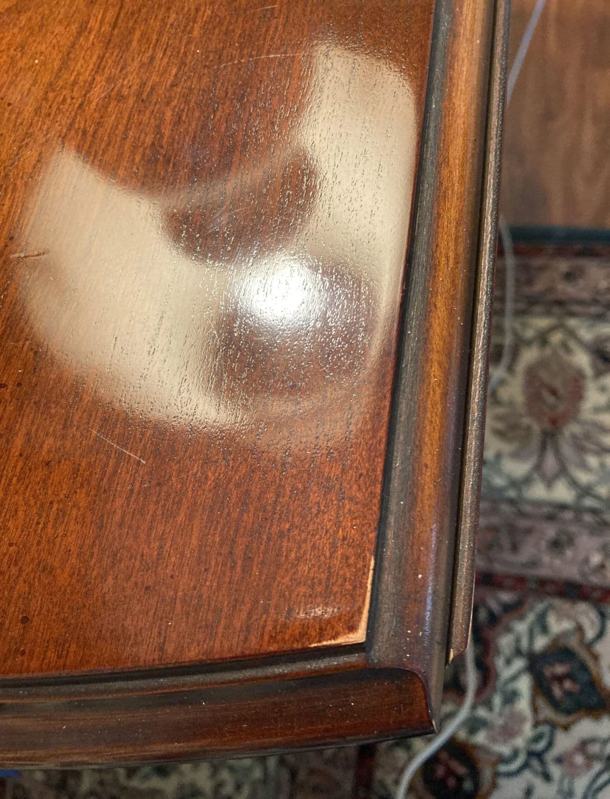 1980s Traditional Chippendale Drexel Cherry Single Drawer Pembroke Side Table - Thumbnail 6