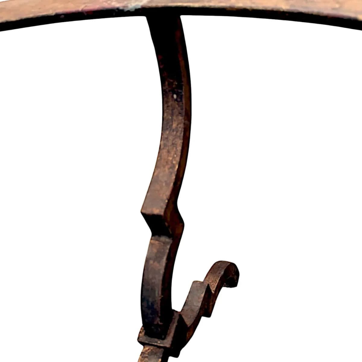 Spanish Revival Parcel-Gilt Wrought Iron & Glass Quatrefoil Legged Round Coffee Tables - 2 Available - Thumbnail 13