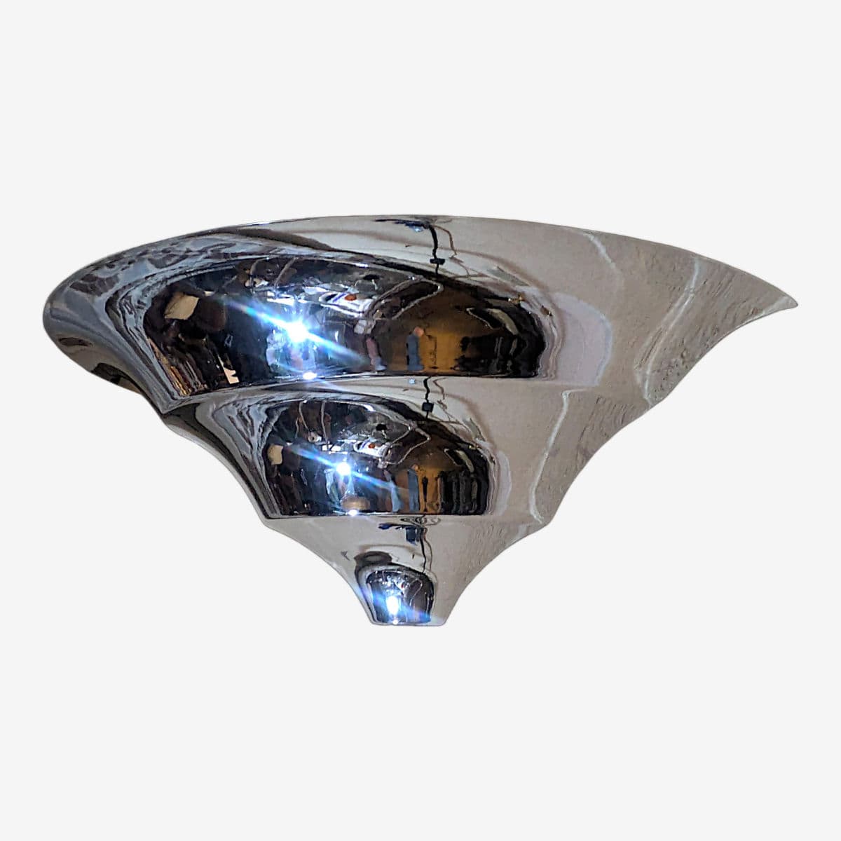 1930s Art Deco Demilune Wall Sconce Attributed to Jean Perzel