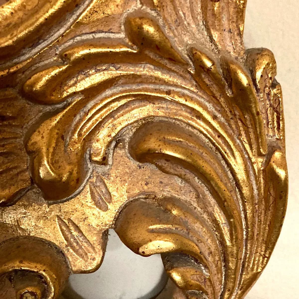 1990s Hollywood Regency Ornate Italian Grand Tour Style Giltwood Mirror - Thumbnail 6