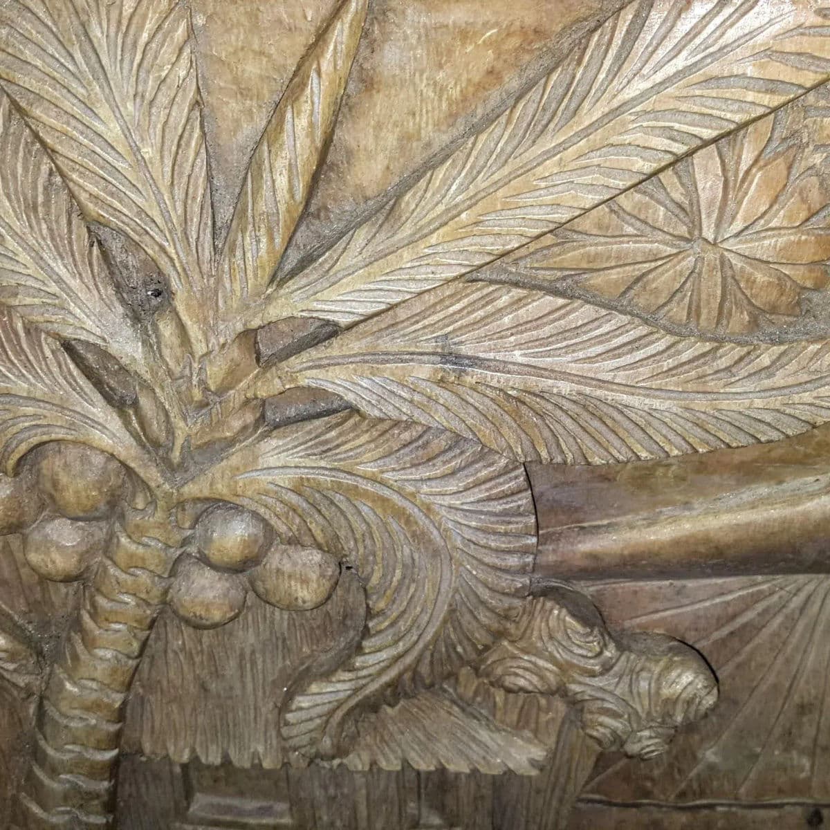 Javanese Hand Carved Solid Wood Storytelling Plaques - a Pair - Thumbnail 7