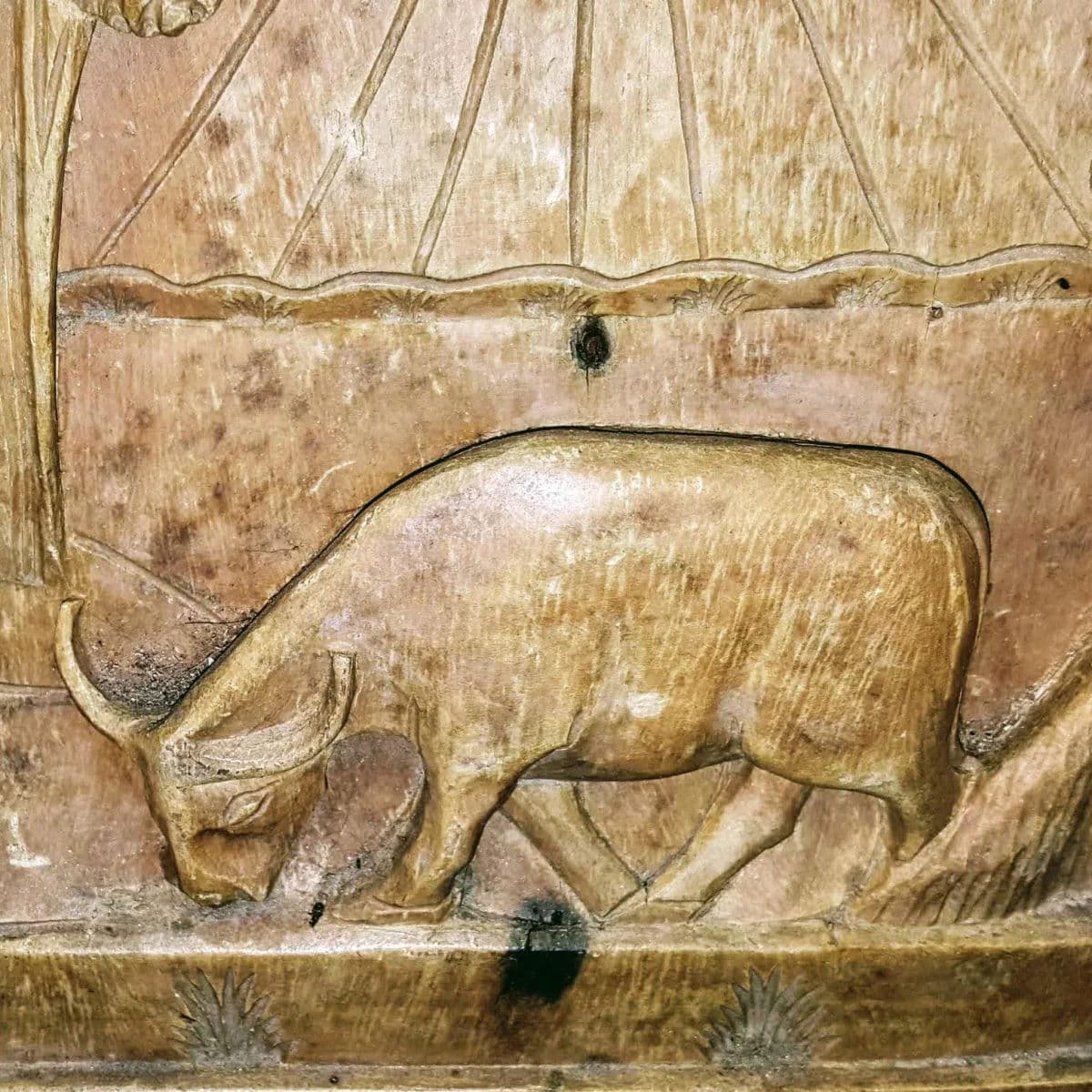 Javanese Hand Carved Solid Wood Storytelling Plaques - a Pair - Thumbnail 10