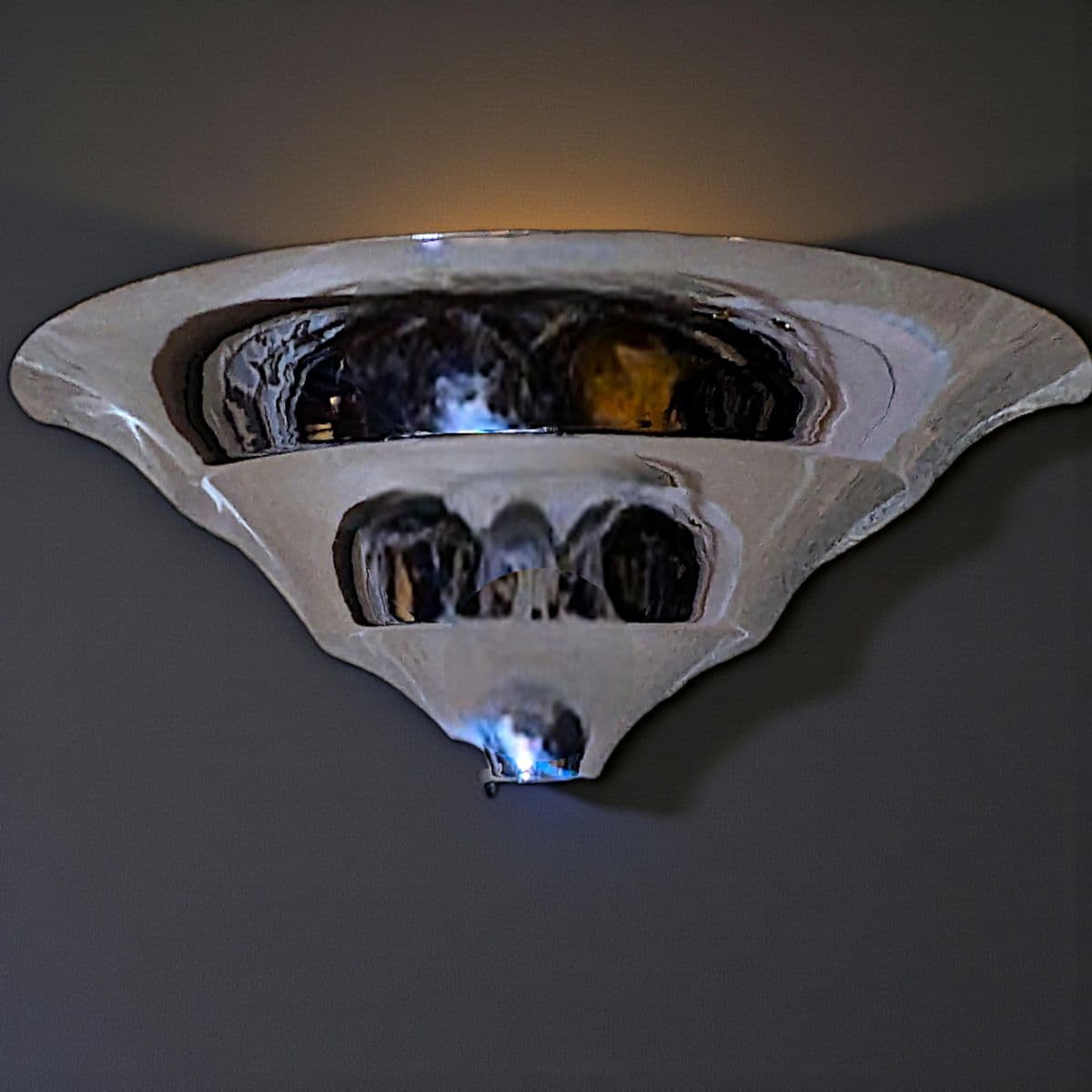 1930s Art Deco Demilune Wall Sconce Attributed to Jean Perzel - Thumbnail 7