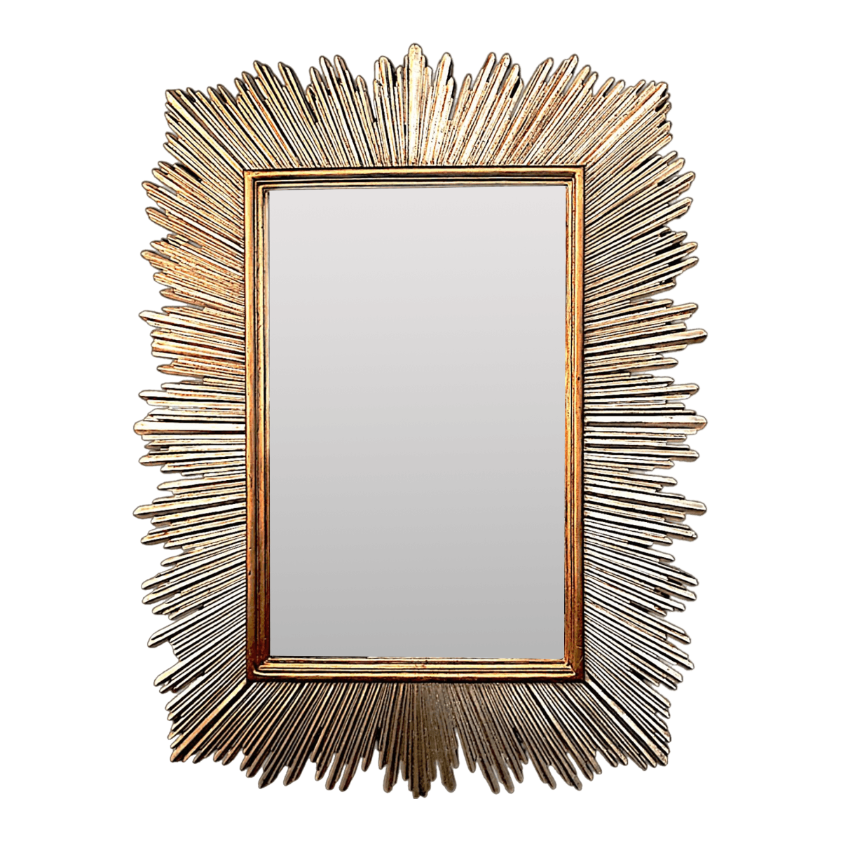 1980s Monumental Maitland-Smith Art Deco–Inspired Gilt Sunburst Mirror 88" X 69" - Thumbnail 2