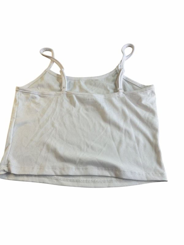 Better Together Ribbed White Spaghetti Strap Tank Top Size Small - Thumbnail 2