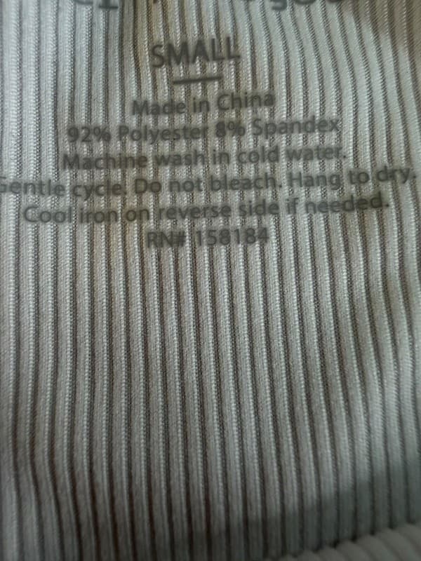 Better Together Ribbed White Spaghetti Strap Tank Top Size Small - Thumbnail 5