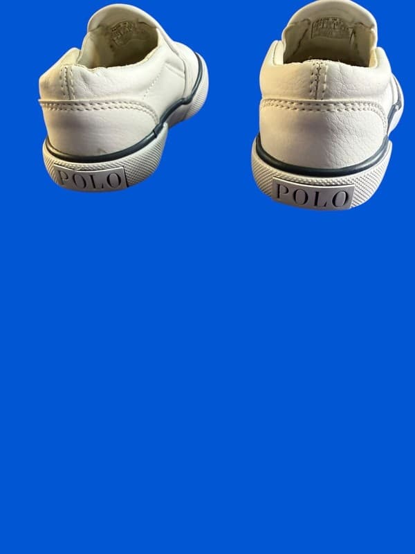 Polo Ralph Lauren Bal Harbour White Faux Leather Slip-On Toddler Shoes 4 - Thumbnail 5