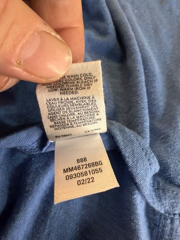 Melrose and Market Blue Smocked High Neck Halter Tank Top XL - Thumbnail 6