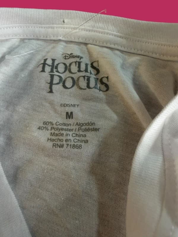 Disney Hocus Pocus Sanderson Sisters I Put A Spell On You T-Shirt White M - Thumbnail 5