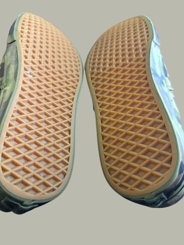 Vans Authentic Mono Print Camo Green Canvas Skate Shoes Men's Size 13 - Thumbnail 12