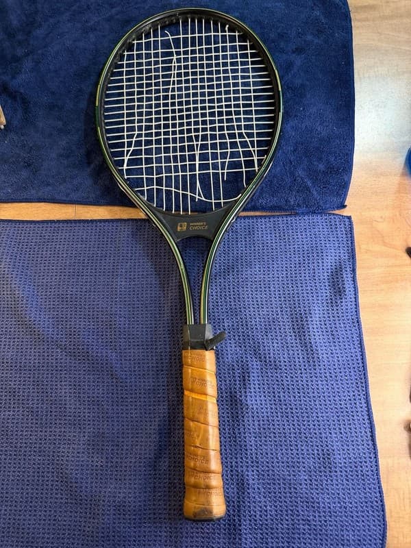 Vintage Tennis Racquet Set Lot 3: Wilson Jack Kramer Pro Staff with Wooden Press - Thumbnail 3