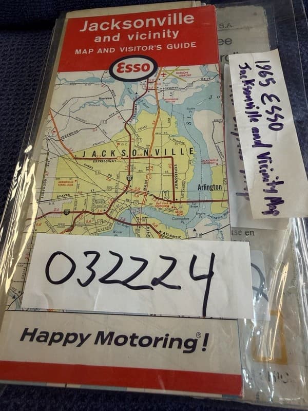 Vintage 1965 Esso Jacksonville and Vicinity Map and Visitor's Guide - Thumbnail 4