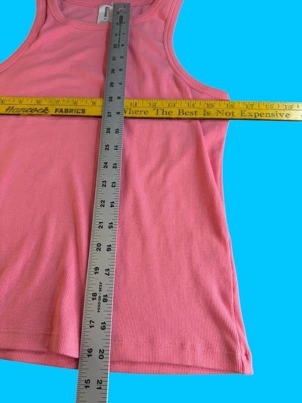 Abound Women's Plus Size 2X Pink Ribbed High Neck Tank Top - Thumbnail 5
