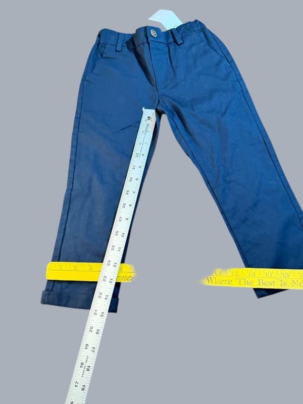 NEXT Toddler Boys Navy Chino Trousers (Part of 4 Piece Set) Size 3-4yrs - Thumbnail 8