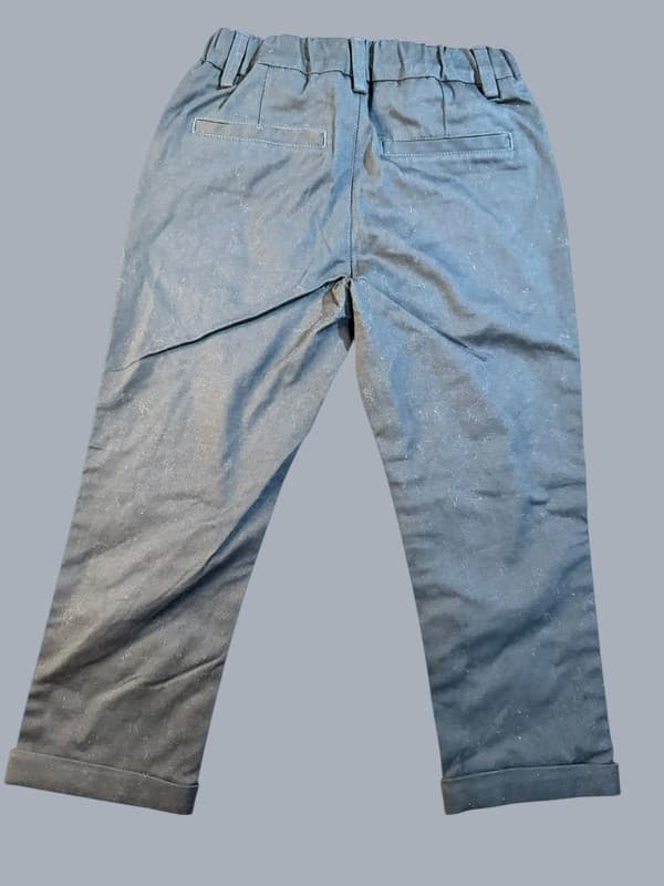 NEXT Toddler Boys Navy Chino Trousers (Part of 4 Piece Set) Size 3-4yrs - Thumbnail 2