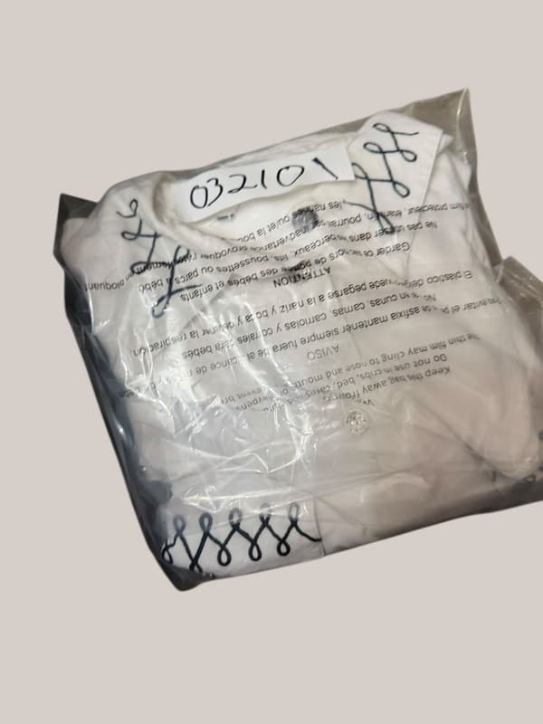 Vintage White Western Shirt | Black Embroidery | Silver-Tone Buttons | Size L - Thumbnail 7