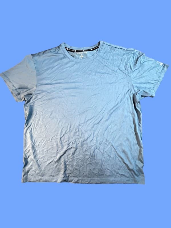 Kenneth Cole Active Men's Modal Performance Short Sleeve T-Shirt Size M Blue - Image 1