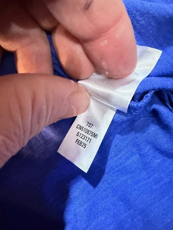 Caslon Cotton & Modal V-Neck Pocket T-Shirt in Blue Dazzle Medium - Thumbnail 9