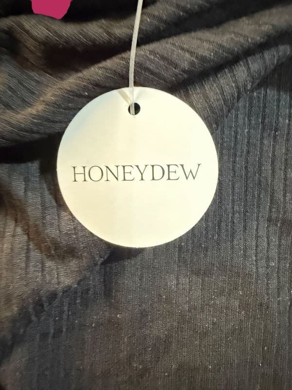 Honeydew Revival Rib Knit Tank Shortie Set Pants Black XL - Thumbnail 5