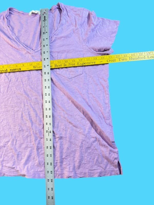 Caslon L V neck T shirt - Thumbnail 6