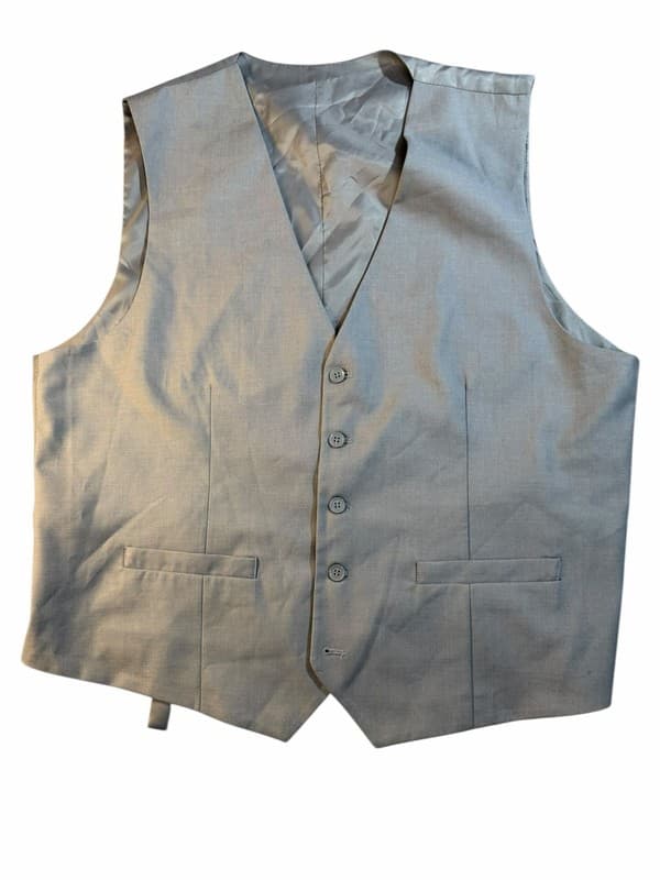 New Braveman Men's Model M300 Gray Suit Separates Dress Vest - Size 46R - Image 1