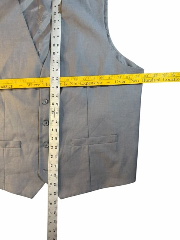 New Braveman Men's Model M300 Gray Suit Separates Dress Vest - Size 46R - Thumbnail 4