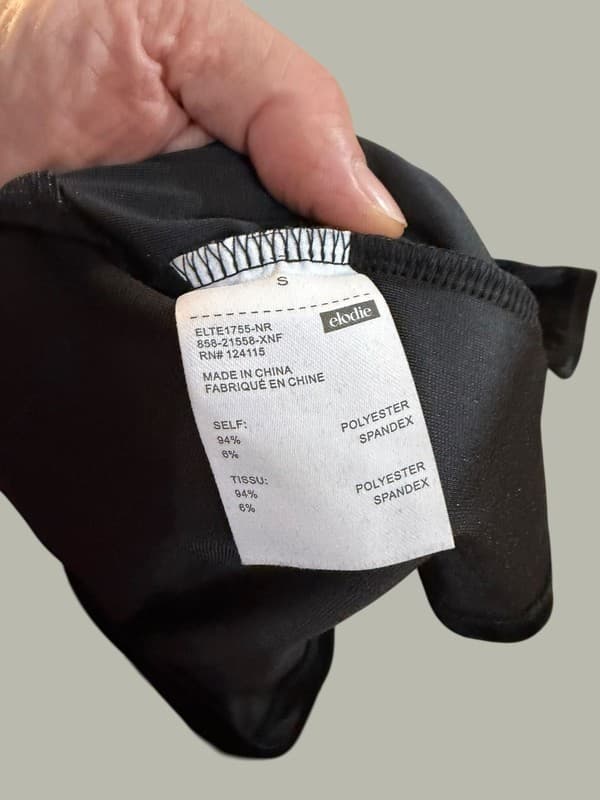 New W/out tags Elodie Black Velvet Off-The-Shoulder Twisted Long Sleeve Top S - Thumbnail 5