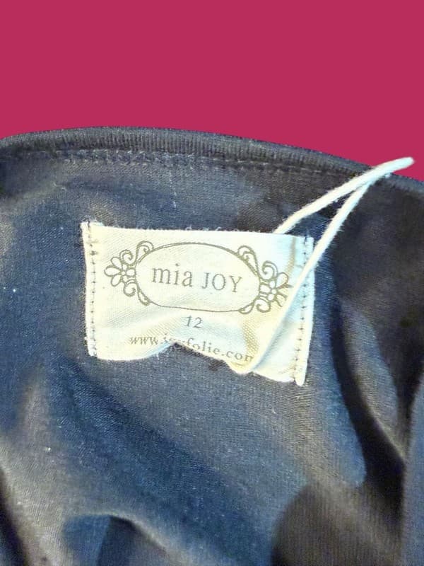 Joyfolie Mia Joy Lorelei High Low Tiered Mesh Dress in Off Black Floral Size 12 - Thumbnail 2