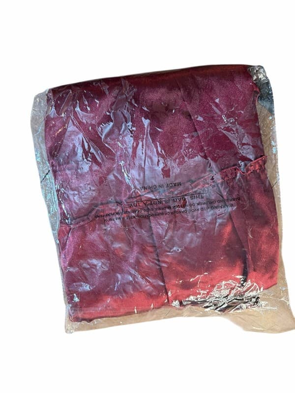 Joyfolie Lorelei Satin Tiered Dress in Burgundy Size 12 NWT - Thumbnail 5