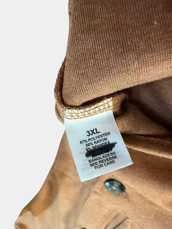 Magellan Outdoors Men's Campfire Flex Classic Fit Long Sleeve Shirt Tan 3XL - Thumbnail 4