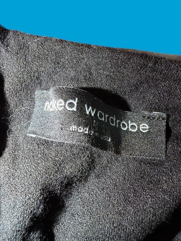 Naked Wardrobe Black Short Sleeve Mock Neck Romper Jumpsuit - Thumbnail 3