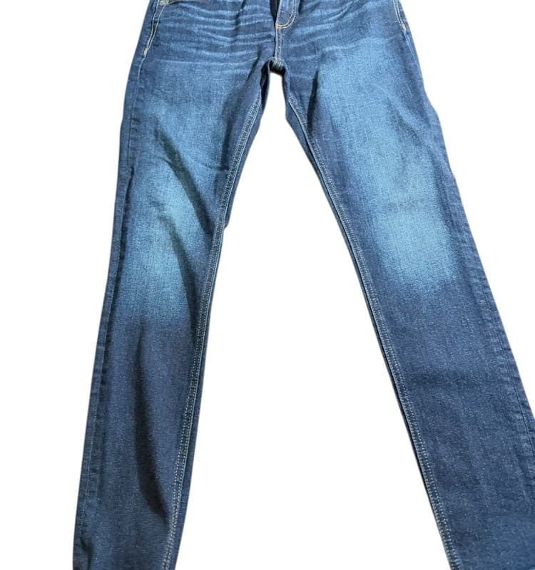 Miss Me Skinny Jeans Womens 27 Dark Wash Embellished Fleur De Lis - Image 1