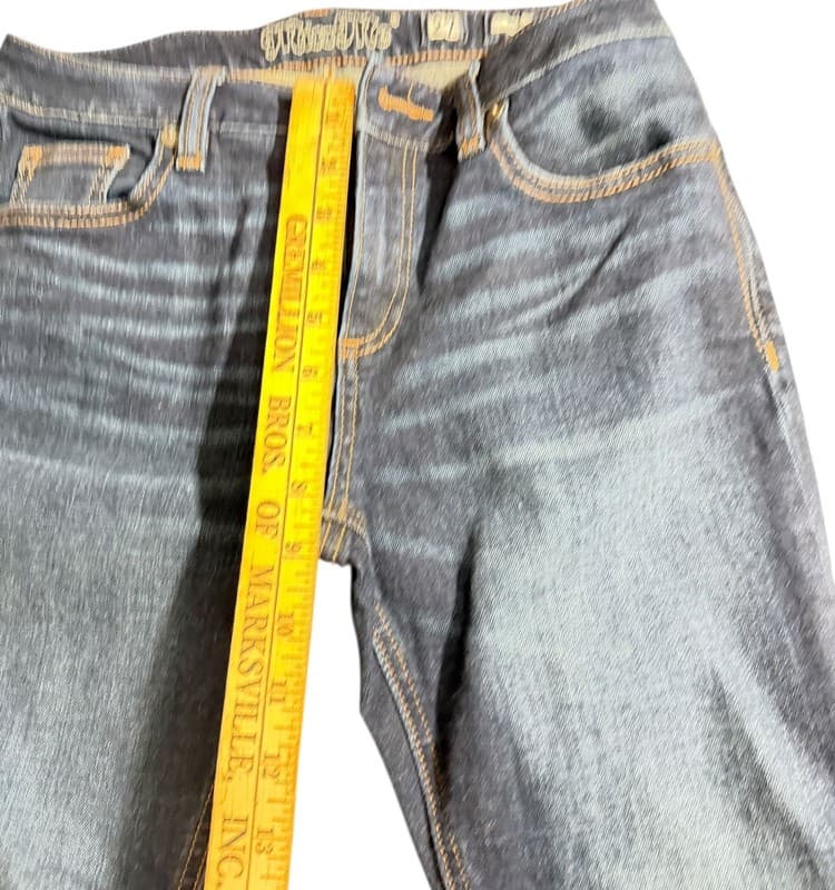 Miss Me Skinny Jeans Womens 27 Dark Wash Embellished Fleur De Lis - Thumbnail 7