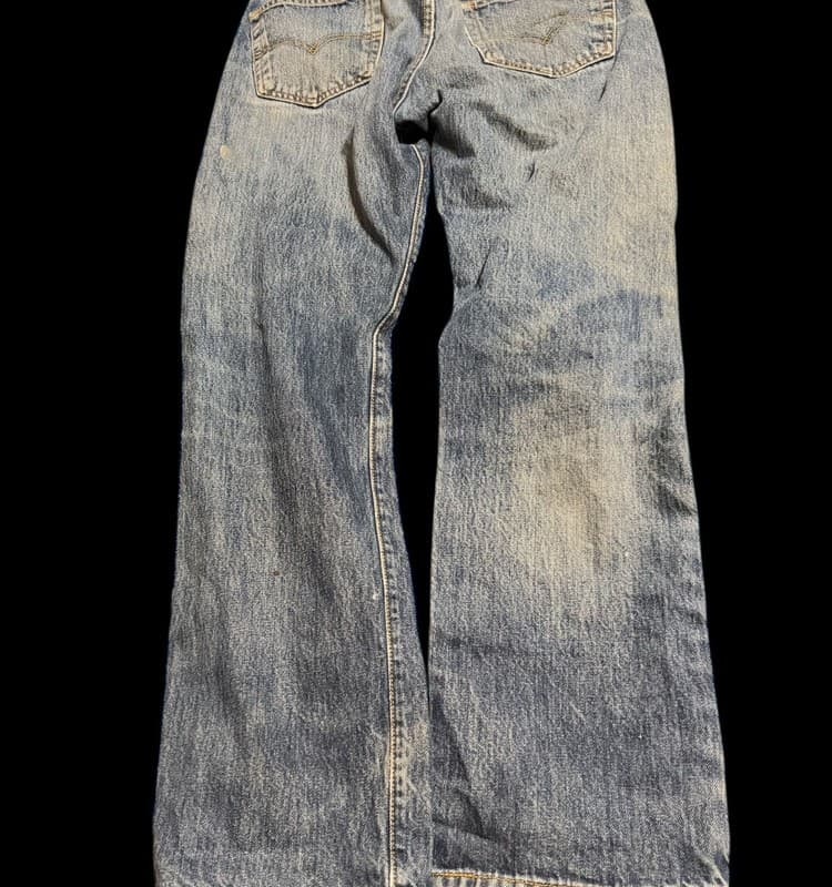 Levi’s 501 Original Fit Jeans W31 Distressed Faded Button Fly Workwear - Thumbnail 3